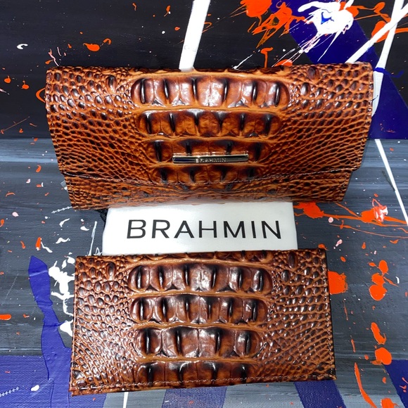 Brahmin Envelope Trifold Checkbook Wallet - Picture 15 of 16